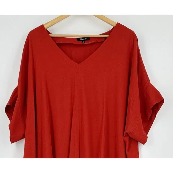 Madewell Womens Shift Dress 3X Drop Shoulder Beach Boho Minimalist Lagenlook - Picture 2 of 10